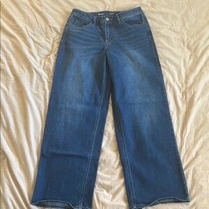 Old Navy Blue Flare Wide Leg Jeans